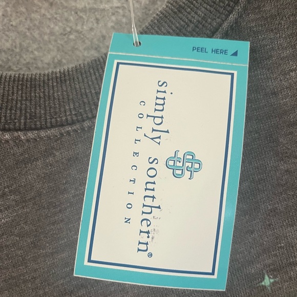 NWT SIMPLY SOUTHERN “Classy Until The Game Starts” Graphic Sweatshirt  Sz: S - Picture 2 of 15